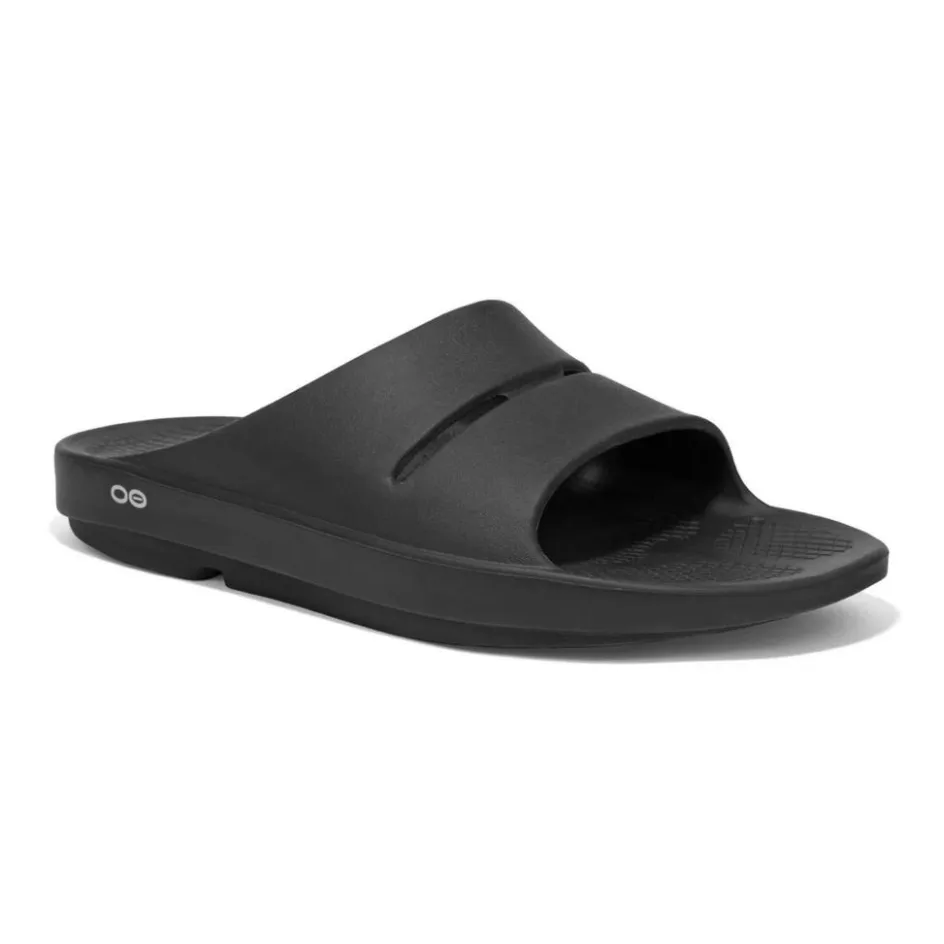 OOfos Badslippers|Slippers*OOahh slippers heren black