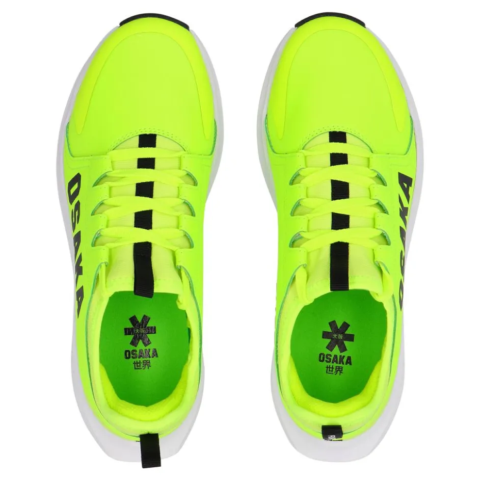 Osaka Hockeyschoenen*Furo Play hockeyschoenen junior fluorescent lime