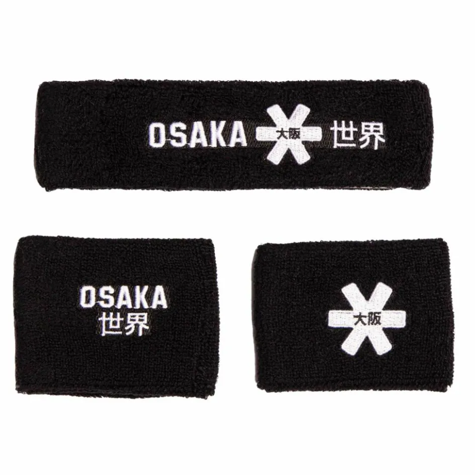 Osaka Hockeykleding*GDG00049 2.0 zweetband set black white