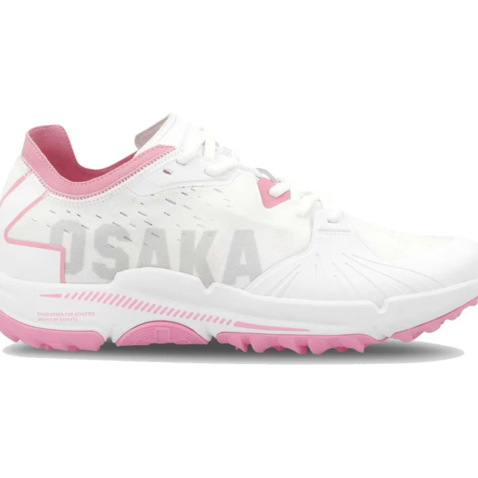 Osaka Hockeyschoenen*Ido MK1 hockeyschoenen heren white begonia pink