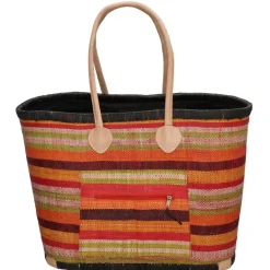 PE Florence Strandtassen* Raffia strandtas red