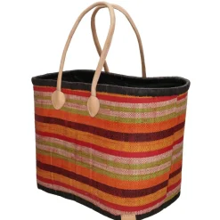 PE Florence Strandtassen* Raffia strandtas red