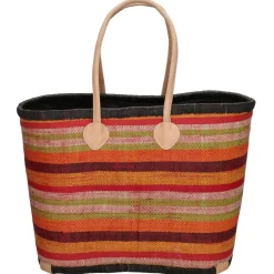 PE Florence Strandtassen* Raffia strandtas red