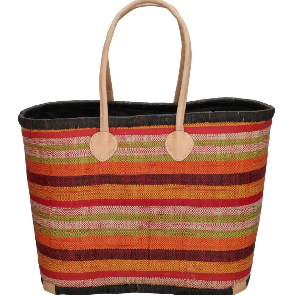 PE Florence Strandtassen* Raffia strandtas red