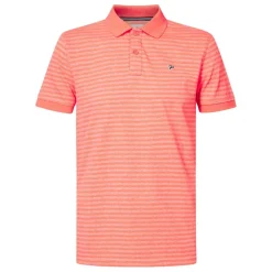Petrol Industries Shirts, Polo's & Blouses* Polo heren fiery coral