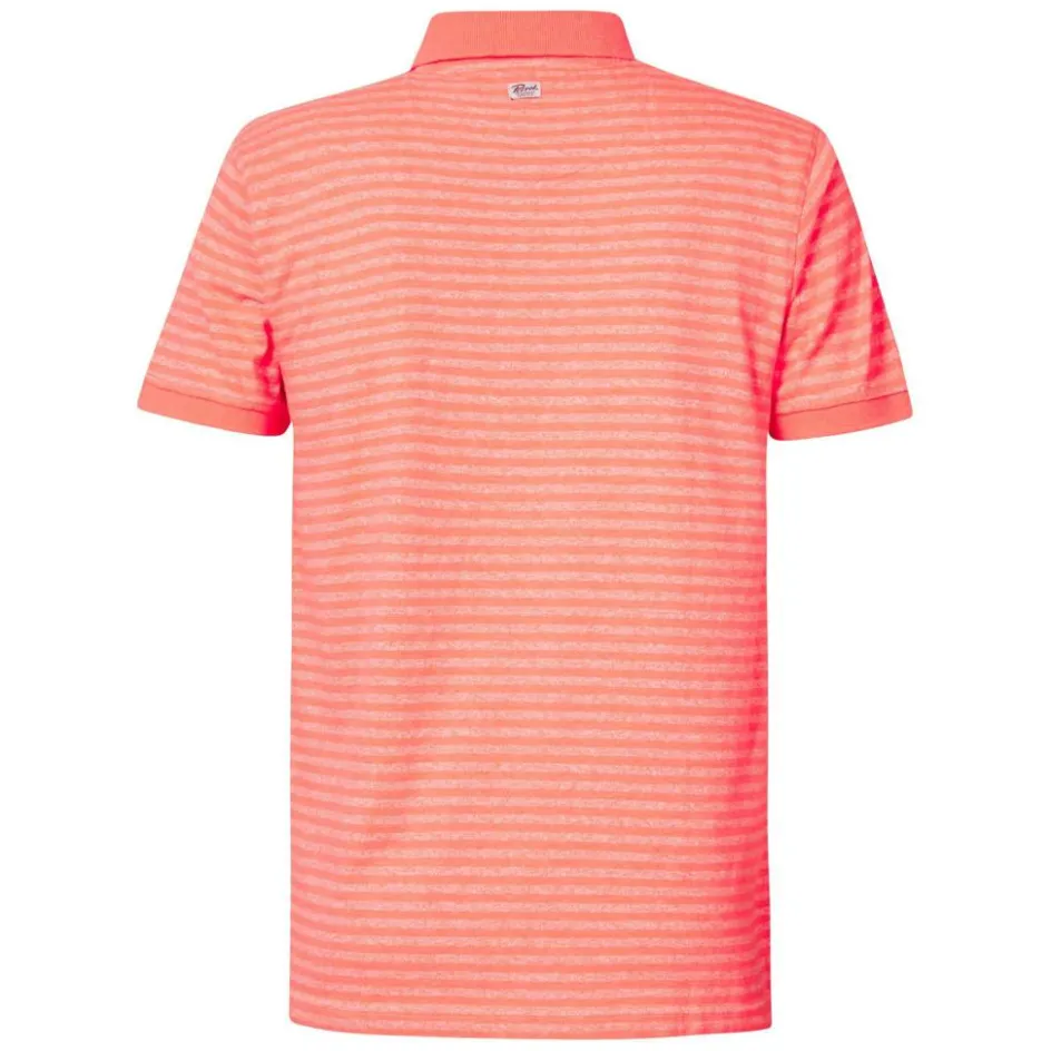 Petrol Industries Shirts, Polo's & Blouses* Polo heren fiery coral