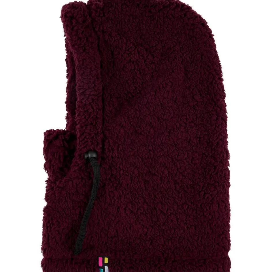 Poederbaas Mutsen|Wintersport*Fluffy balaclava bordeaux
