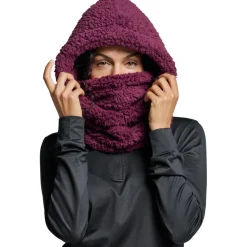 Poederbaas Mutsen|Wintersport*Fluffy balaclava bordeaux