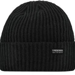 Poederbaas Mutsen|Wintersport*Royal Rib muts black