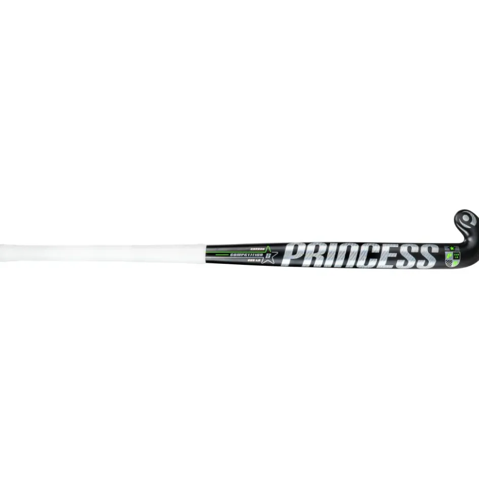 Princess Hockey Hockeystick* Competition 5 STAR SG9 Low Bow hockeystick black green - 36,5 inch