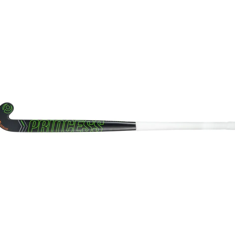 Princess Hockey Hockeystick* Competition 5 STAR SG9 Low Bow hockeystick black green - 36,5 inch