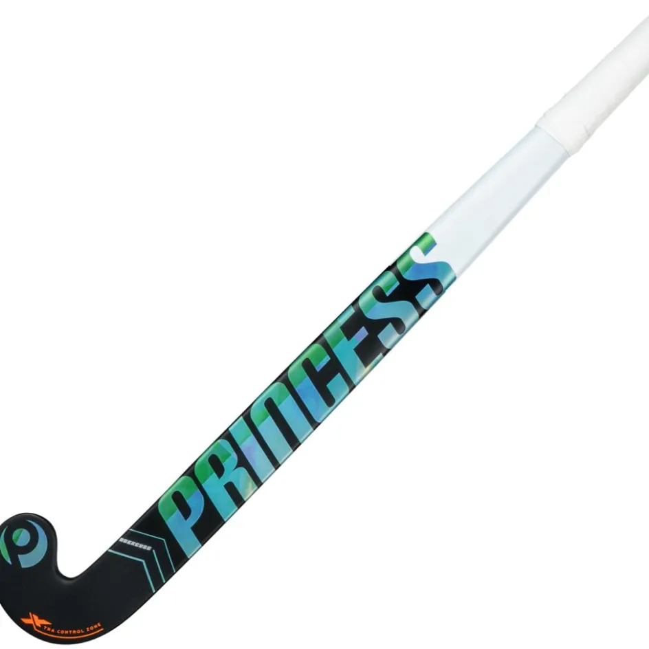 Princess Hockey Hockeystick* No Excuse Rise P1 Mid Bow hockeystick green black - 36,5 inch