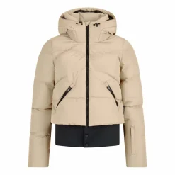 Protest Ski Jassen|Wintersport*Preppy winterjas dames bamboobeige