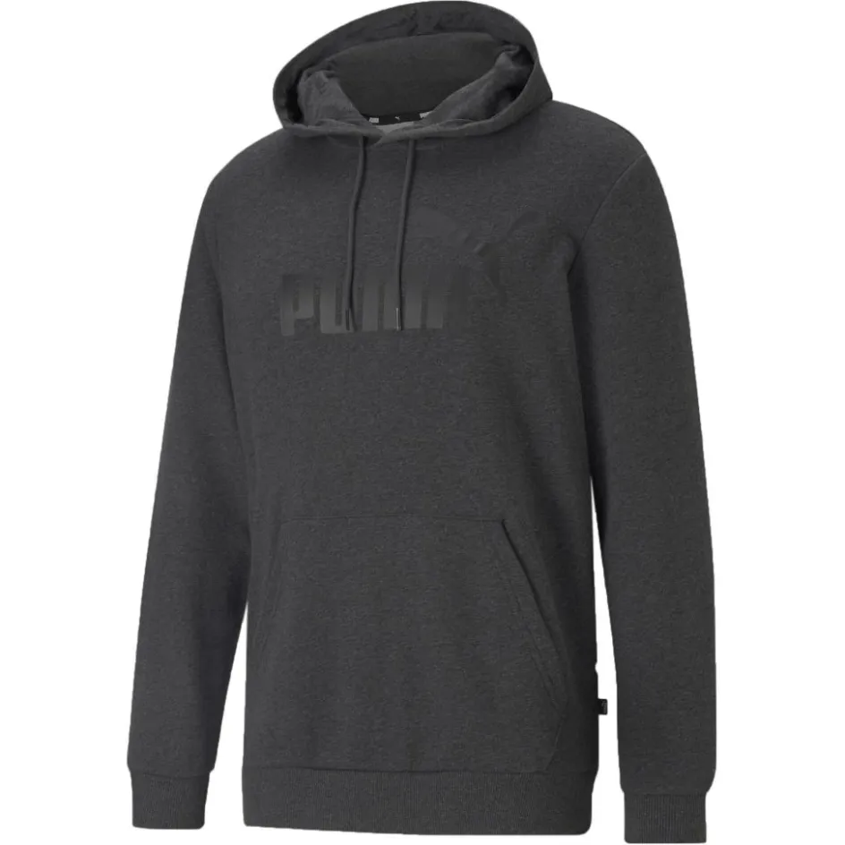 Puma Truien & Vesten*Essentials Big Logo hoodie heren dark grey heather