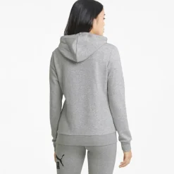 Puma Truien & Vesten*Essentials Logo hoodie dames light grey heather