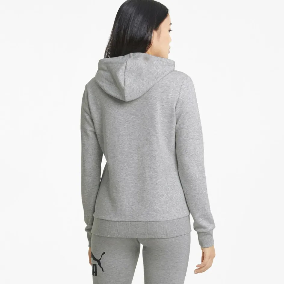 Puma Truien & Vesten*Essentials Logo hoodie dames light grey heather