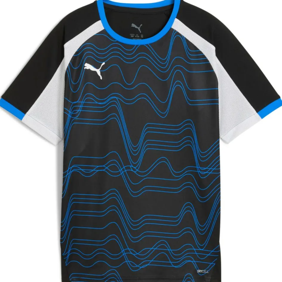 Puma Voetbalkleding*IndividualLIGA voetbalshirt junior black white ultra blue