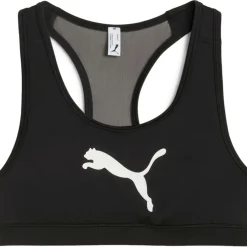 Puma Sportbh's*4KEEPS sport bh dames black big white cat
