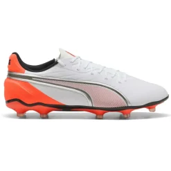 Puma Voetbalschoenen*King Match FG - AG voetbalschoenen white silver glowing red