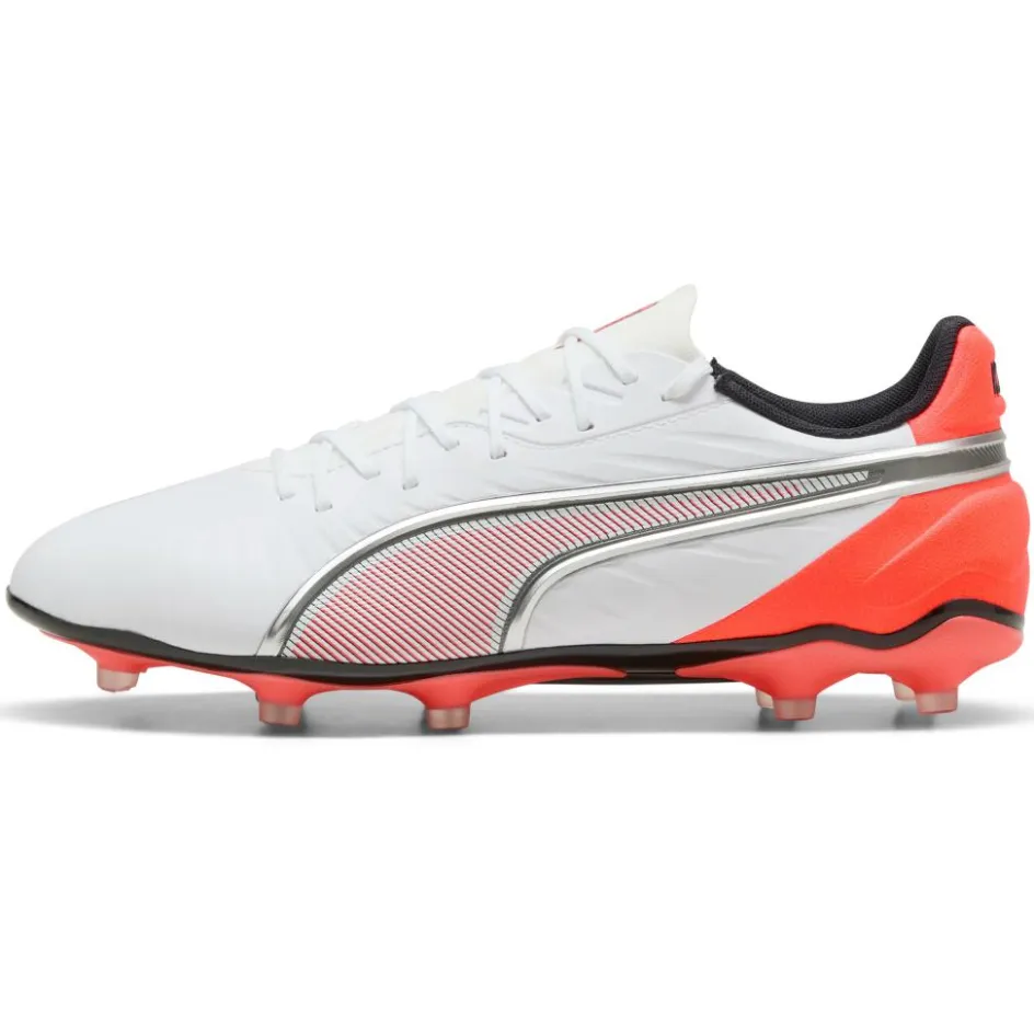 Puma Voetbalschoenen*King Match FG - AG voetbalschoenen white silver glowing red