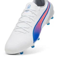 Puma Voetbalschoenen*KING MATCH FG AG voetbalschoenen heren white bluemazing flat light grey