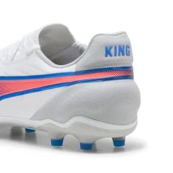 Puma Voetbalschoenen*KING MATCH FG AG voetbalschoenen heren white bluemazing flat light grey