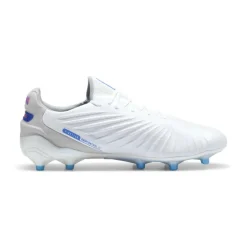 Puma Voetbalschoenen*KING ULTIMATE FG AG voetbalschoenen heren white bluemazing flat light grey sunset glow