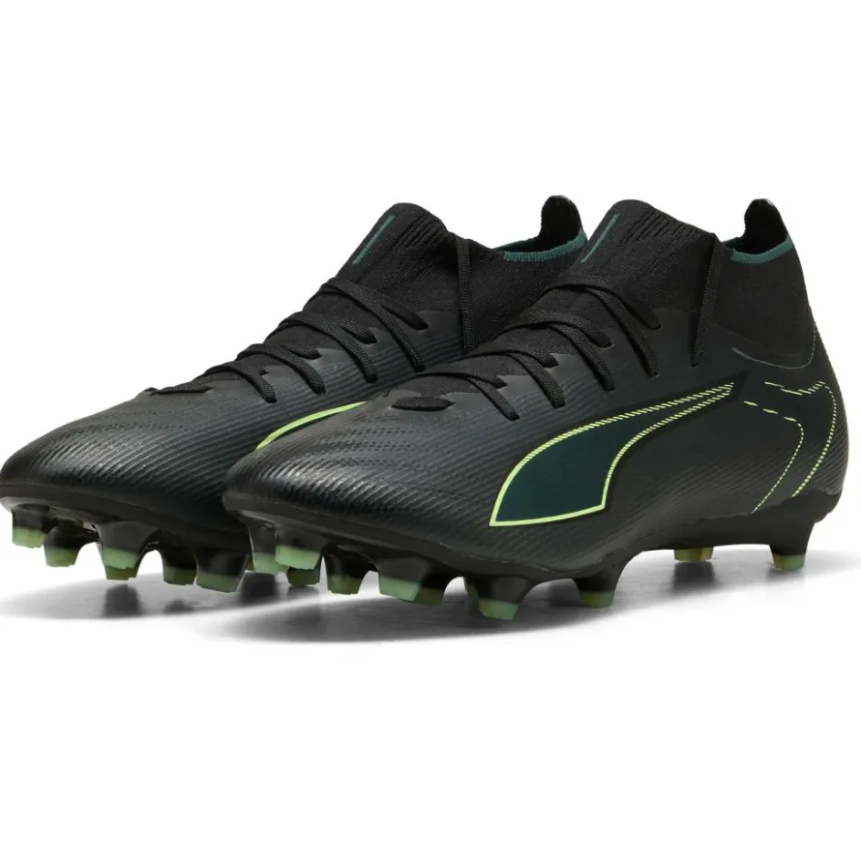 Puma Voetbalschoenen*Ultra 6 Match+ FG - AG voetbalschoenen black fizzy light green terrain