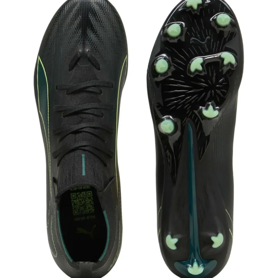 Puma Voetbalschoenen*Ultra 6 Match+ FG - AG voetbalschoenen black fizzy light green terrain