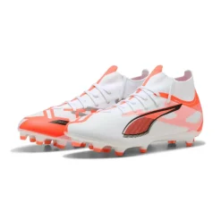 Puma Voetbalschoenen*ULTRA 5 MATCH+ FG AG voetbalschoenen heren white black glowing red