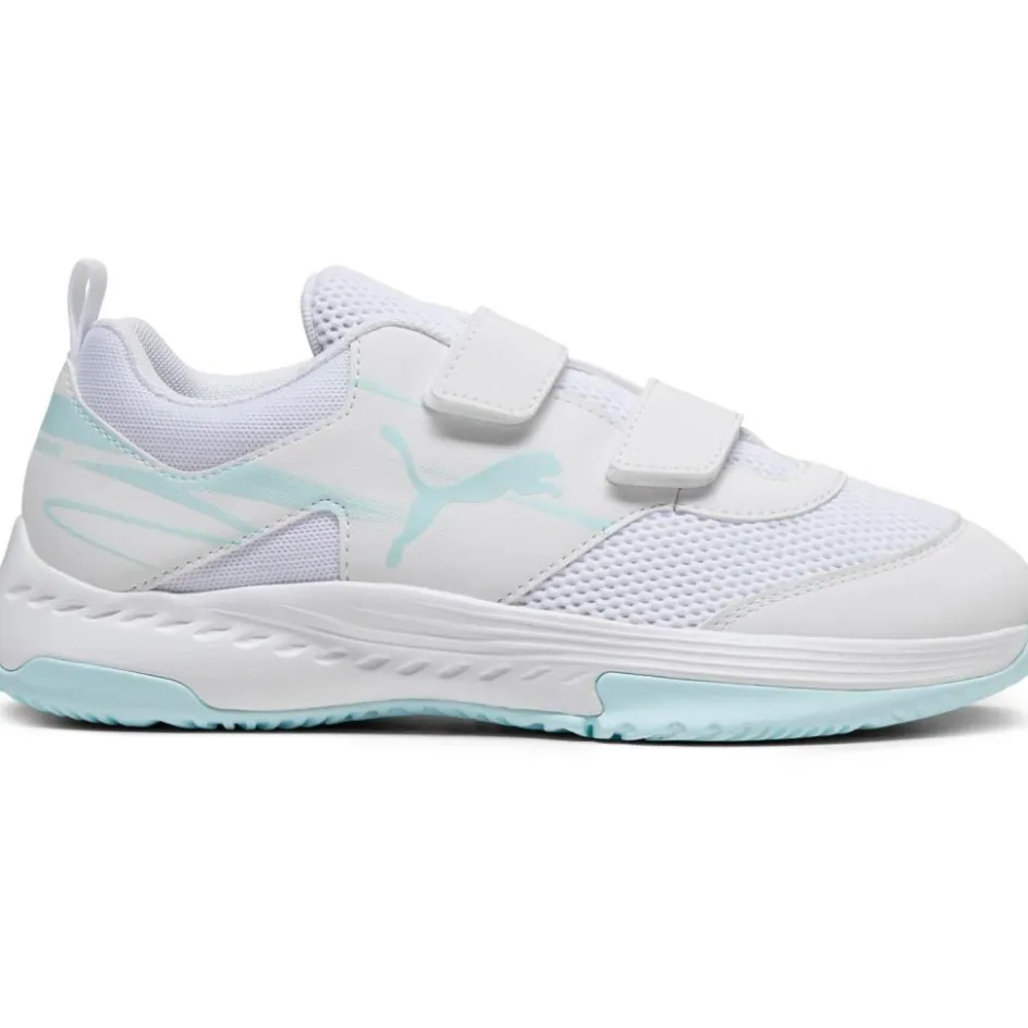 Puma Indoorschoenen*Varion II indoorschoenen junior white light aqua