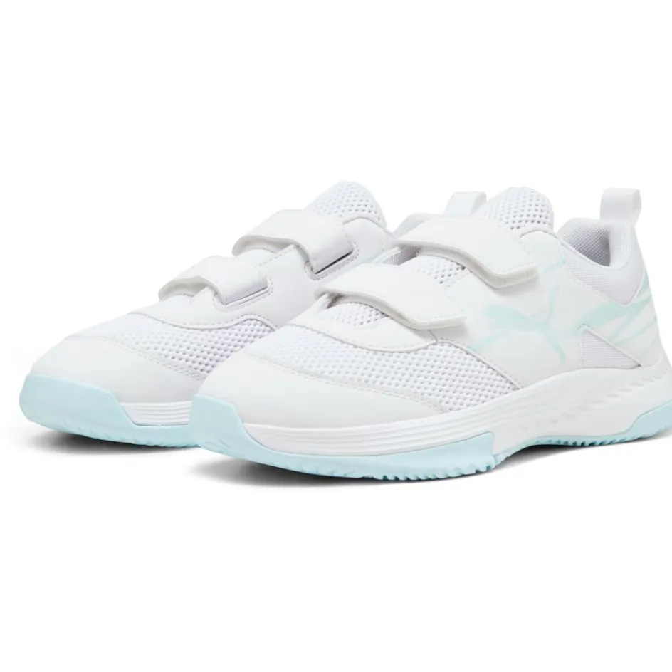 Puma Indoorschoenen*Varion II indoorschoenen junior white light aqua