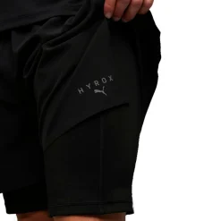 Puma Sportbroek*x HYROX 2 in 1 short heren black