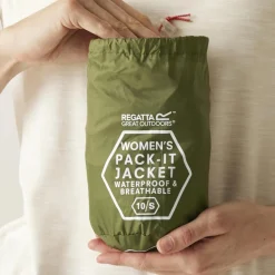 Regatta Regenkleding & -Laarzen*Pack It III regenjas dames nephrite green