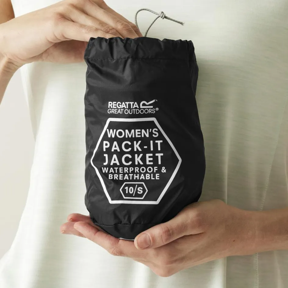 Regatta Regenkleding & -Laarzen*Pack It III regenjas dames black