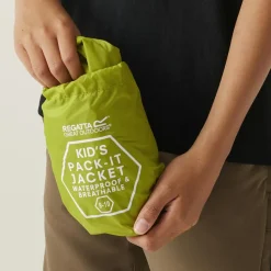 Regatta Regenkleding & -Laarzen*Pack It regenjas junior grenoble green