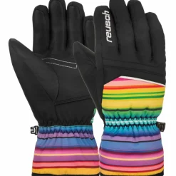 Reusch Handschoenen & Wanten|Wintersport*Alan handschoenen junior black multicolour lines