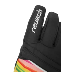 Reusch Handschoenen & Wanten|Wintersport*Alan handschoenen junior black multicolour lines