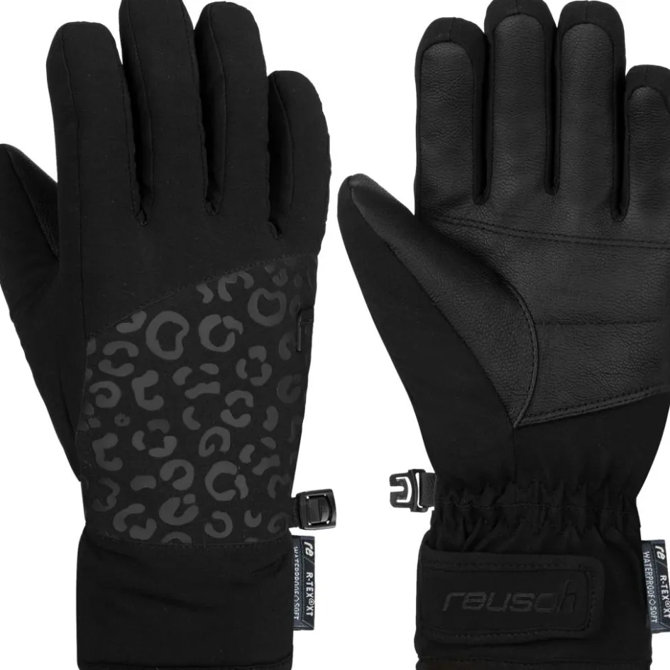 Reusch Handschoenen & Wanten|Wintersport*Beatrix R-TEX XT handschoenen junior black black leopard