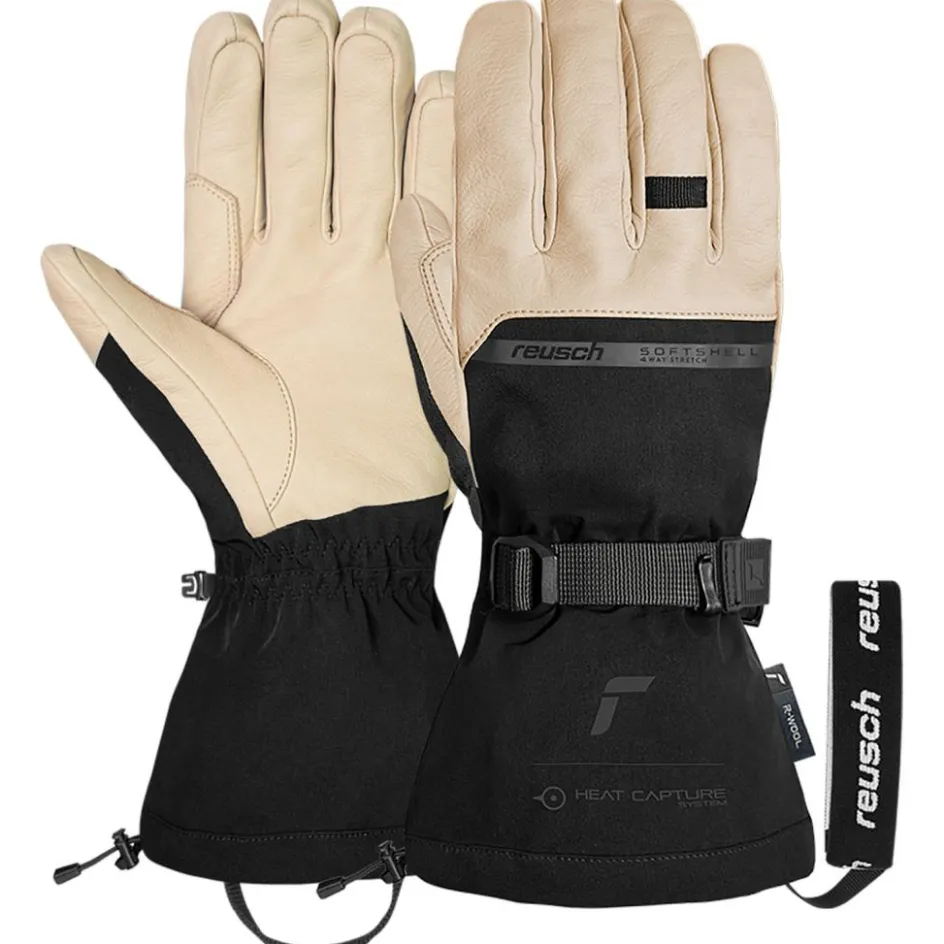 Reusch Handschoenen & Wanten|Wintersport*Duality R-WOOL handschoenen heren tan black