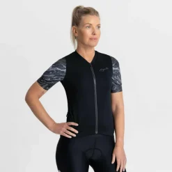 Rogelli Fietskleding*Liquid fietsshirt dames zwart grijs