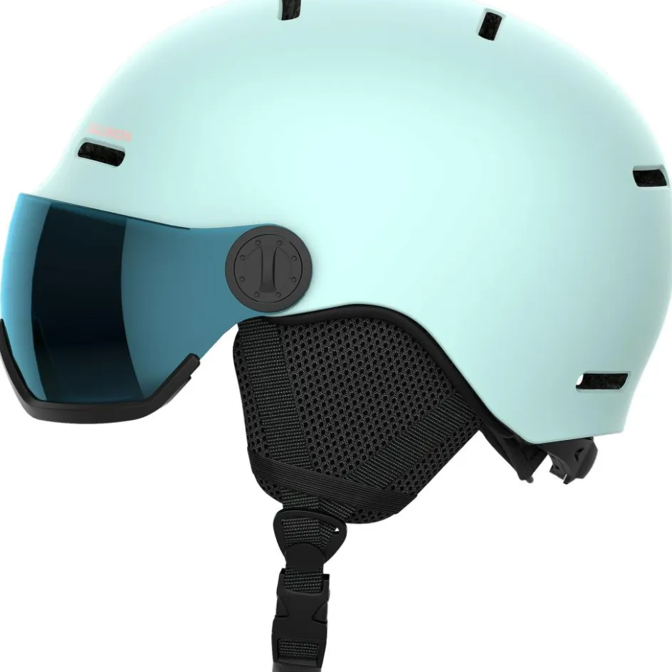 Salomon Skihelmen|Wintersport*Orka Visor skihelm junior bleached aqua