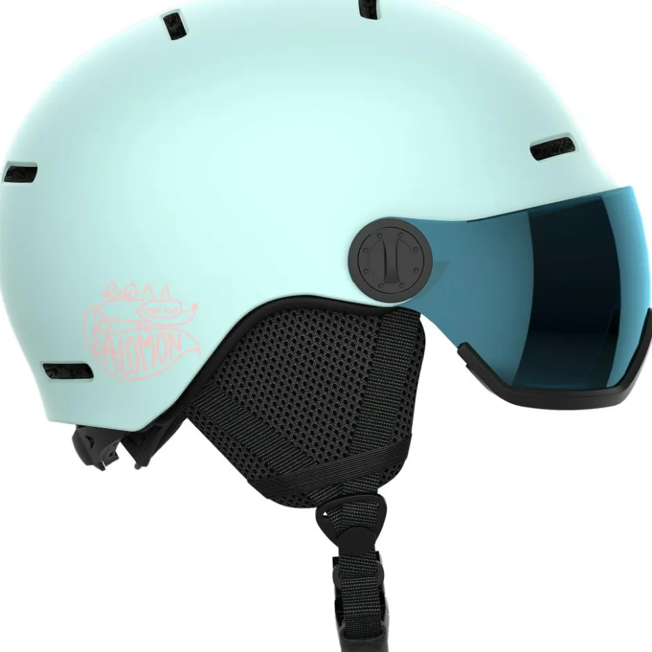 Salomon Skihelmen|Wintersport*Orka Visor skihelm junior bleached aqua