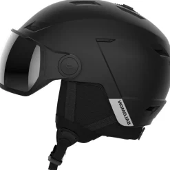 Salomon Skihelmen|Wintersport*Pioneer LT Visor skihelm dames black uni silver