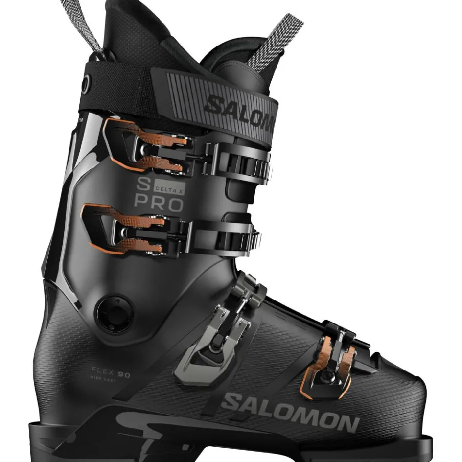 Salomon Skischoenen|Wintersport*S/Pro Delta X90 skischoenen heren black dark grey metallic orange tiger