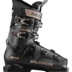 Salomon Skischoenen|Wintersport*S/Pro Supra X90 MV BOA skischoenen dames black  beluga pink gold