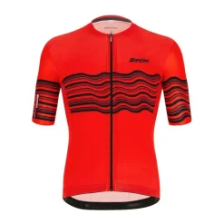 Santini Fietskleding*Tono Profilo fietsshirt heren red