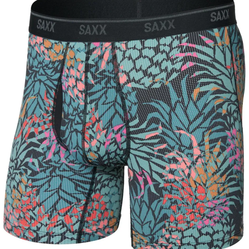 SAXX Sportondergoed*Quest Quick-Dry Mesh onderbroek heren pineapple patch-multi