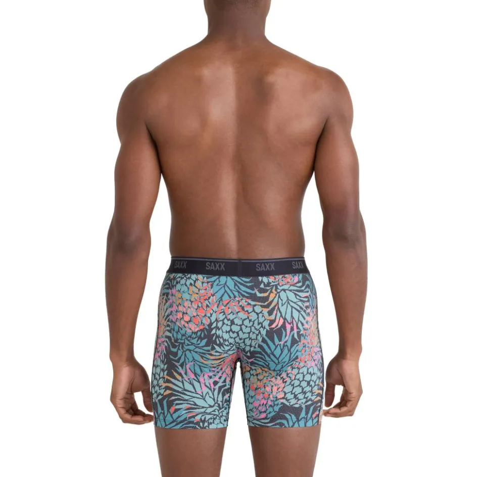 SAXX Sportondergoed*Quest Quick-Dry Mesh onderbroek heren pineapple patch-multi