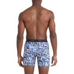 SAXX Sportondergoed*Quest Quick-Dry Mesh onderbroek heren winter angler-blue